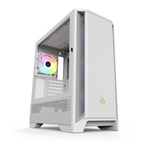 Forgeon Mithril ARGB Mesh Torre ATX Blanca con 4 superficie personalizable
