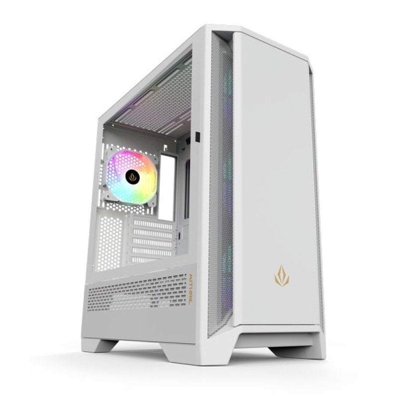 Forgeon Mithril ARGB Mesh Torre ATX Blanca con 4 superficie personalizable