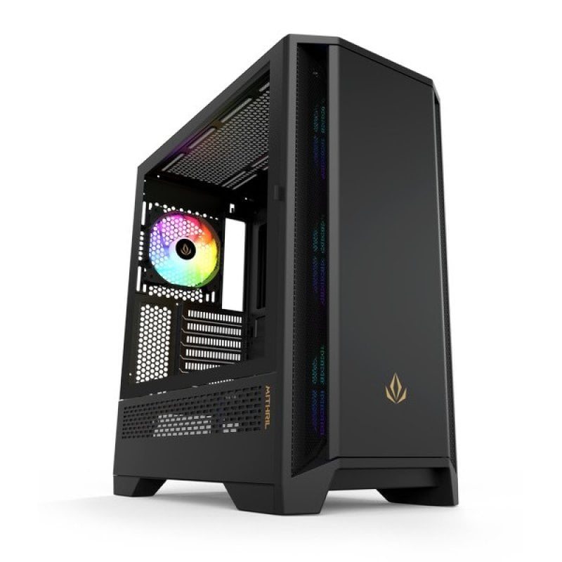 Torre PC Forgeon Mithril ARGB Mesh Torre ATX Negra + Cristal Personalizable