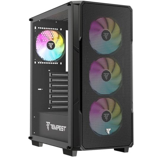 Tempest Garrison ARGB ATX Cristal Templado USB 3.0 Negra + Cristal Personalizable