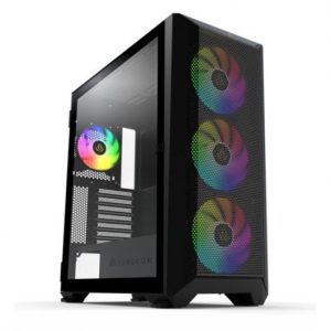 Forgeon Arcanite ARGB Mesh Torre ATX Negra + Frontal Personalizable
